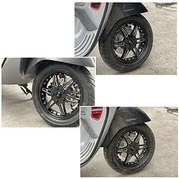 HEINMO Motorcycle Modified Tire Wheel Hubs Rims Kit CNC Aluminum Sprint Wheels Boss Parts For Sprint Primavera 50 150 Sprint150 GTS GTE GTV 125 200 250 300 (For GTS/GTE/GTV Series)