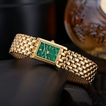 Luxury BERNY Gold Watch for Women with Adjustable Band