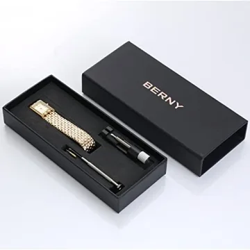 Luxury BERNY Gold Watch for Women with Adjustable Band
