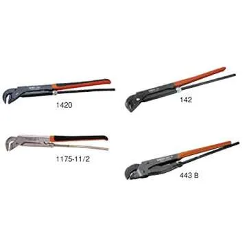 Bahco 142 Universal Pipe Wrench, 14-1/2-Inch, Red
