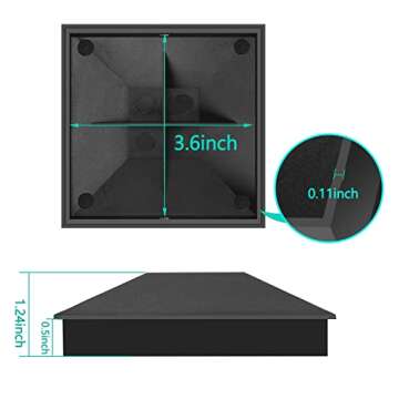 Eapele 4X4 Wood Fence Post Caps - Protect & Beautify