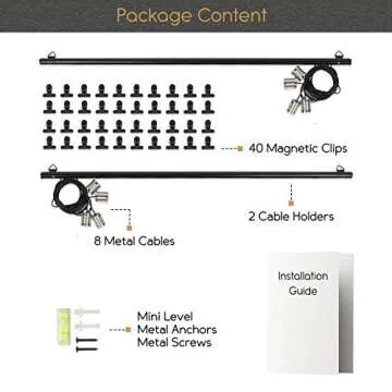 YouHaveSpace 2 Pack Hanging Display with Clips