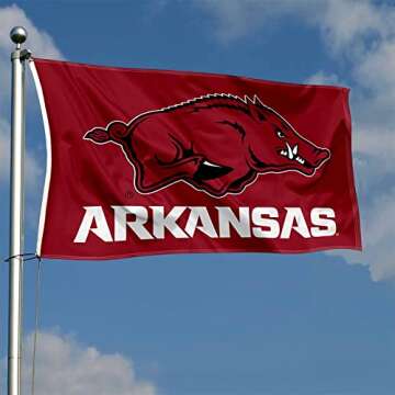 College Flags & Banners Co. Arkansas Large 3x5 Banner Flag