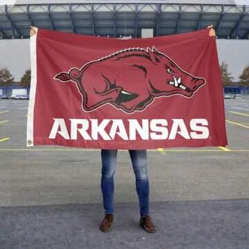 College Flags & Banners Co. Arkansas Large 3x5 Banner Flag