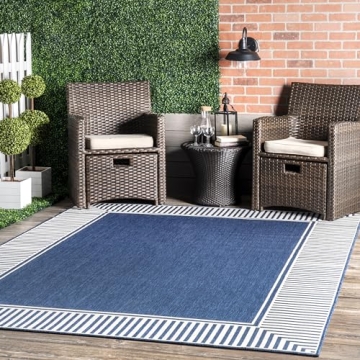 nuLOOM 7' x 9' Outdoor Area Rug - Durable, Stain Resistant, Stylish for All Spaces