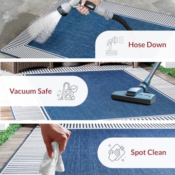 nuLOOM 7x9 Outdoor Area Rug, Durable & Stylish Design