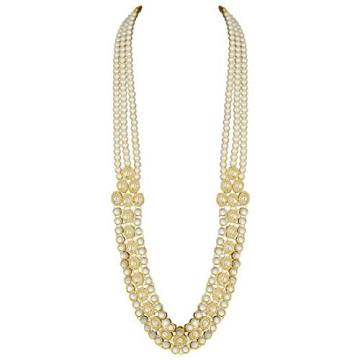 Elegant Aheli Kundan Necklace Earring Set for Women