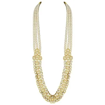 Elegant Aheli Kundan Necklace Earring Set for Women