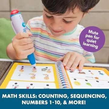 Educational Insights Hot Dots Preschool Workbook: Reading & Math Essentials - Toddler and Preschool Learning Activities, Preschool Classroom Must Haves