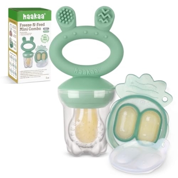 Haakaa Baby Fruit Food Feeder & Mini Freeze, Safe Infant Self Feeding