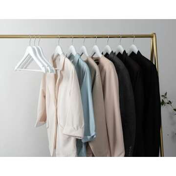 Elegant White Wood Bridal Dress Hangers 20 Pack for Wedding & Parties