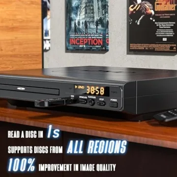 Compact DVD Player with HDMI, All Region Compatibility