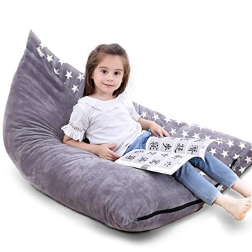 Bchway Plush Stuffed Animal Storage Bean Bag Chair
