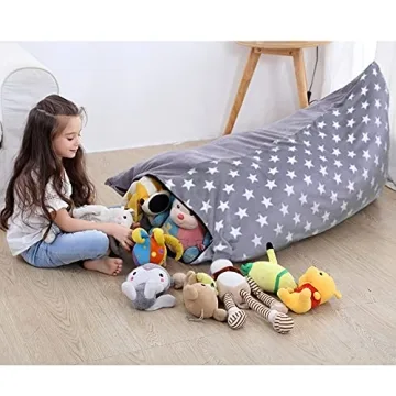 Bchway Plush Storage Bean Bag Chair for Toys & Relaxation