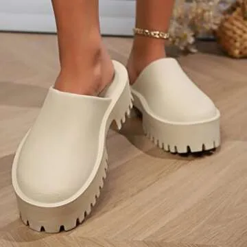 Stylish Platform Clogs Mules for Women – Comfortable & Waterproof