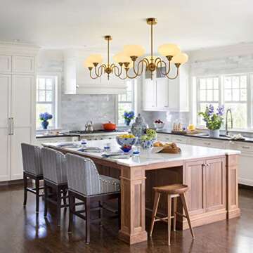 BOKT Gold Modern 5-Light Chandelier for Home Elegance