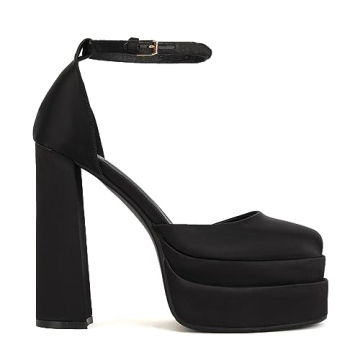 Stylish THESHY Women's Platform Chunky High Block Heels
