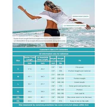 Ekouaer Women's Coverups Beach Short Sarong Sheer Chiffon Cover Up Bikini Wraps Black Medium