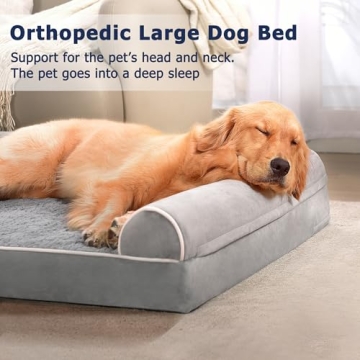 Orthopedic Large Dog Bed with Waterproof Lining and Cover