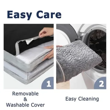 Orthopedic Large Dog Bed with Waterproof Lining and Cover