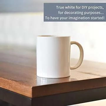 8PCS Sublimation Coffee Mug Blanks 11oz White Coffee Cup Set Ceramic Mugs for Coffee Tea Cocoa Milk,Personalized Gifts for Christmas,Halloween,Birthday,Father's Day