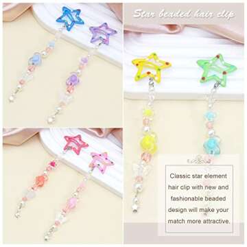 SAWINDA Star Hair Clips - Colorful Fashion Accessories