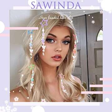 SAWINDA Star Hair Clips - Colorful Fashion Accessories