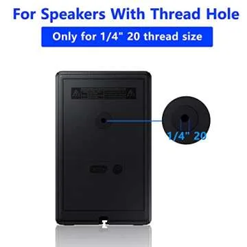Aiweiwa Speaker Wall Mount Ceiling Speaker Mount for Samsung 9500S Rear Speaker Mount, Tilt and Swivel Adjust Speaker Mounts for Samsung SWA-9500S/ZA