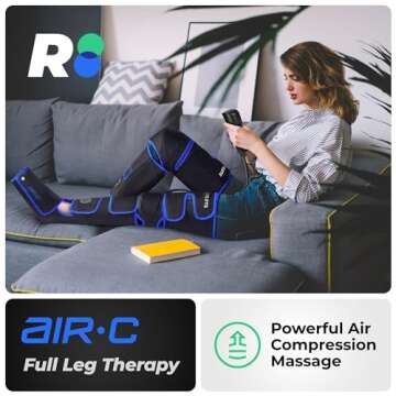 REATHLETE Leg Massager - Full Leg Massager for Circulation and Pain Relief, 4 Modes of Massage | Thi...