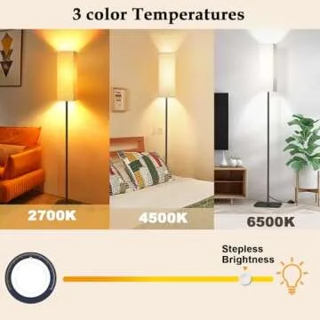Stylish ATAEFR Floor Lamp with Smart Features and Remote