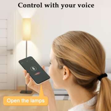 Stylish ATAEFR Floor Lamp with Smart Features and Remote