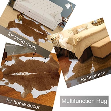 AROGAN Faux Cowhide Rug - Large & Stylish Home Decor