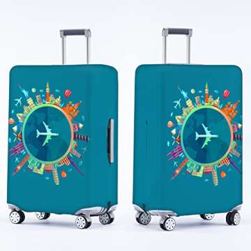 Travelkin Luggage Covers For Suitcase Tsa Approved,Suitcase Cover Protector Fit 18-32 Inch Luggage