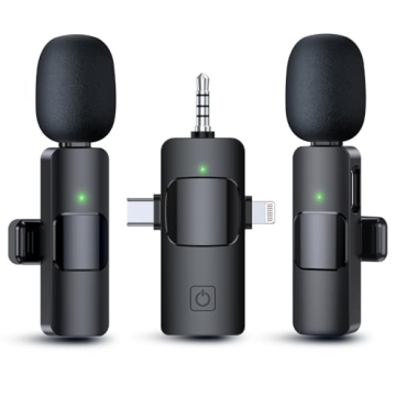 Wireless Lavalier Microphone for iPhone & Android