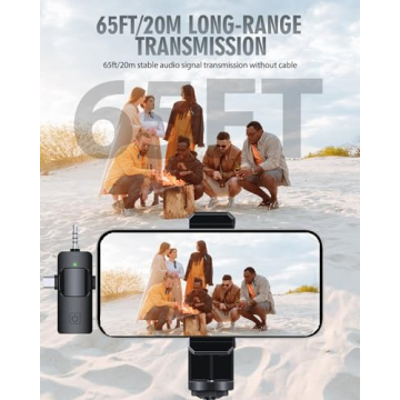 Wireless Lavalier Microphone for iPhone & Android