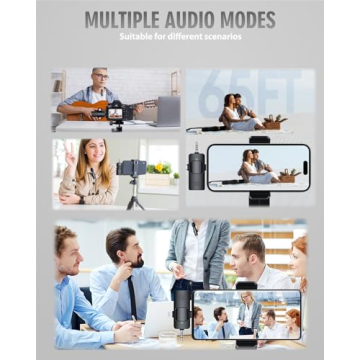 Wireless Lavalier Microphone for iPhone & Android