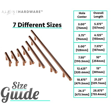 Elegant Stainless Steel Drawer Pulls - ALPINE HARDWARE 25-Pack
