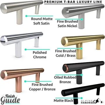 Elegant Stainless Steel Drawer Pulls - ALPINE HARDWARE 25-Pack