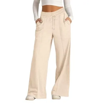 SHAOBGE Sweatpants Women White Sweatpants Women Wide Leg Sweatpants Women Petite Women's Athletic Pa...