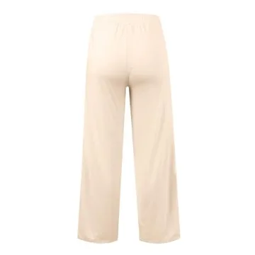 SHAOBGE Sweatpants Women White Sweatpants Women Wide Leg Sweatpants Women Petite Women's Athletic Pants Plus Size Womens Clothing Spring Vacation Going Out Valentines Day Gifts for Her Beige Small