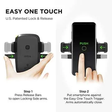 iOttie Easy One Touch Qi Fast Charge Car Mount Kit