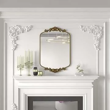 Buy SMIROR Arched Gold Antique 24x36 Vintage Mirror