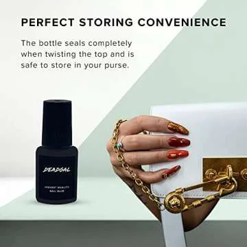 DEADGAL Professional Nail Glue for Superior Adhesive Strength