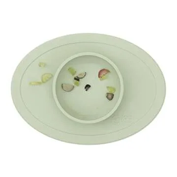 ezpz Tiny Bowl Sage - Silicone Suction Bowl for Infants