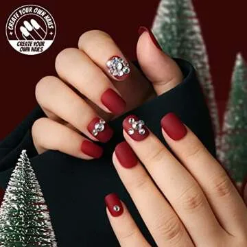 Teenitor 24Pack Short Press On Nails, 576Pcs Round Press On Nails, Matte and Glossy Short Fake Nails With Glue