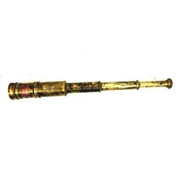 Scout Regiment Brass Telescope 19" London 1940 Broadhurt Clarkson Antique Replica Spyglass Scope High Resolution DF Lens Brilliant Magnification (Scout -19")