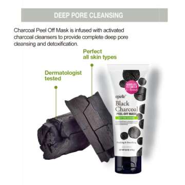 Epielle Charcoal Peel Off Mask for Deep Cleansing Skin
