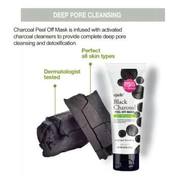 Epielle Charcoal Peel Off Mask for Deep Cleansing Skin