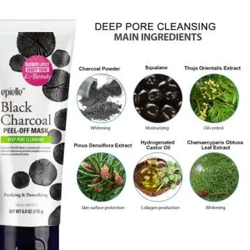 Epielle Charcoal Peel Off Mask for Deep Cleansing Skin
