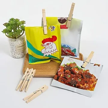 Heavy Duty Wooden Clothespins 100pcs for Crafts and Laundry